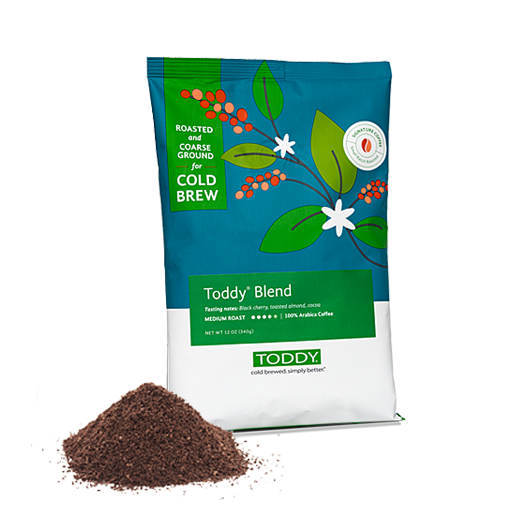 Twelve Ounce bag of Toddy cold brew coffee in Toddy Blend flavor